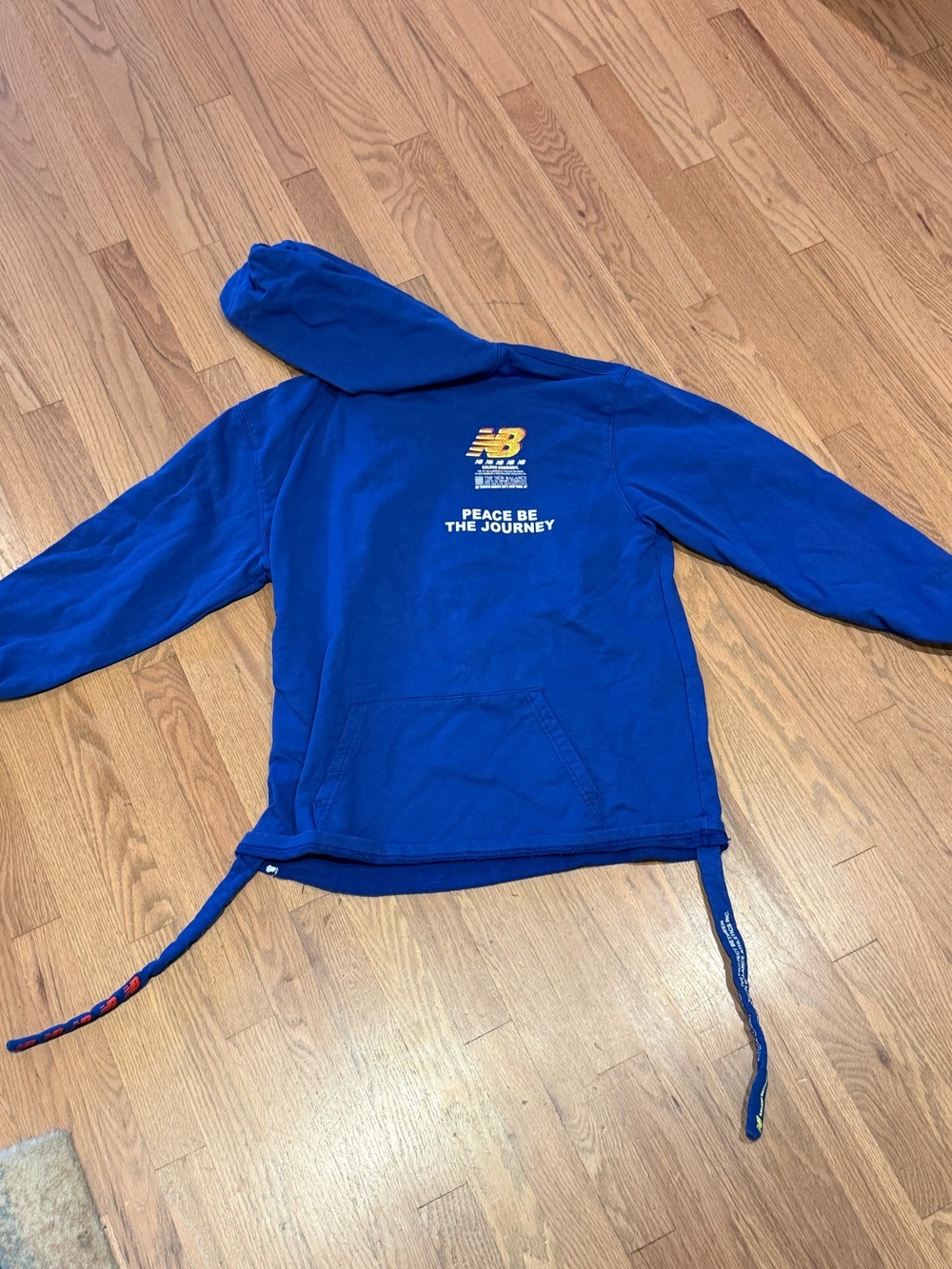 New Balance x Salehe Bembury Royal Blue Hooded Pullover with Back Graphic